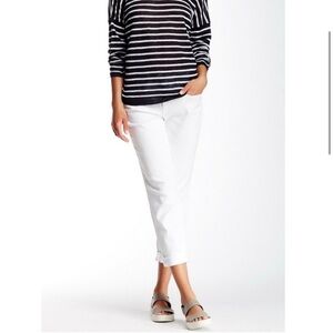 Vince Mason Relaxed Rolled Cuff white Jean Size 27